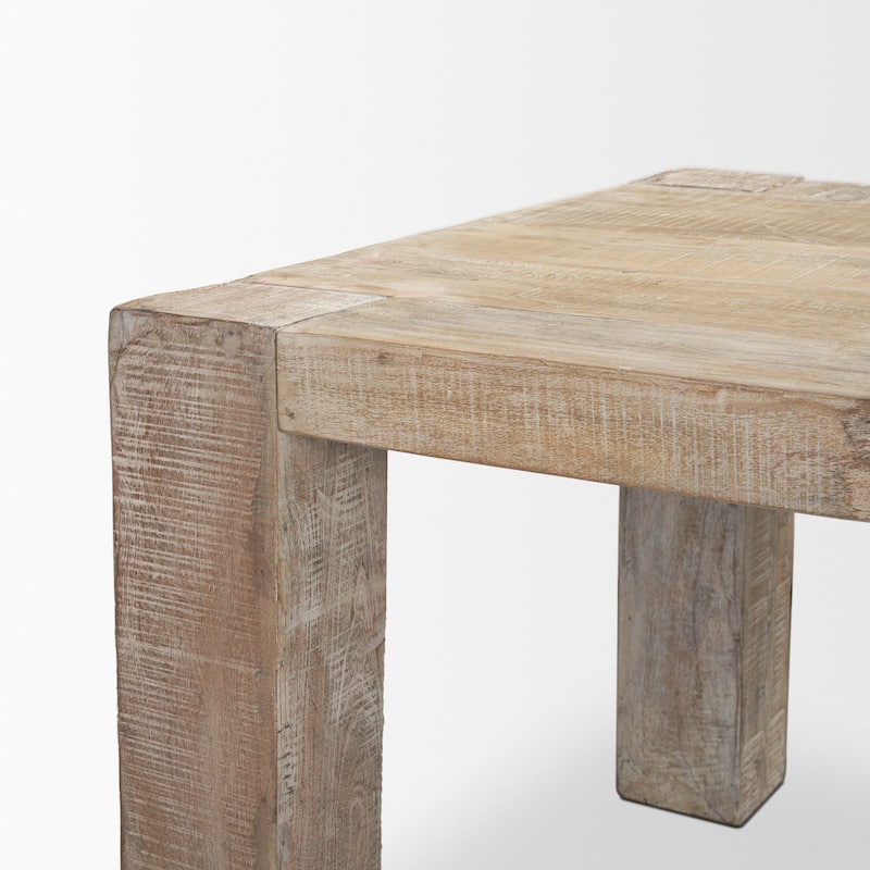 McArthur 84" Whitewash Reclaimed Wood Dining Table