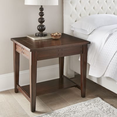 Steve Silver Vallee Mocha Cherry Side Table