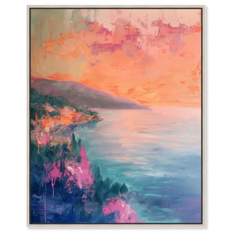 Tropical Twilight III Canvas by Art Remedy - 24" x 30" - Silver