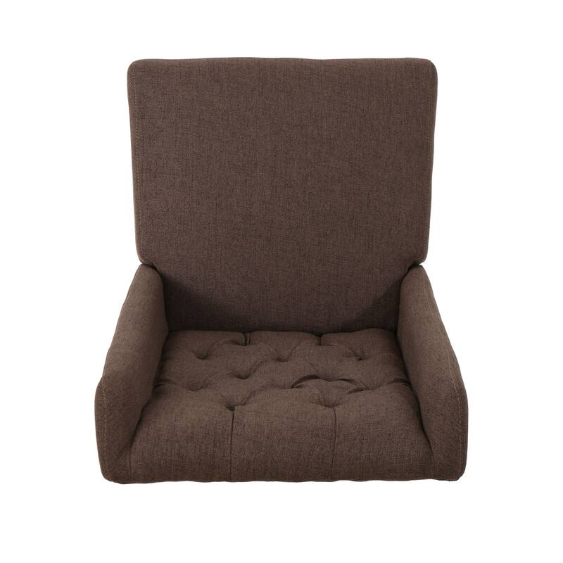 Modern 2 Piece Button Tufted Dining Chairs with Upholstered High Back Birch Legs for Dining Room Kitchen Bedroom Living Room