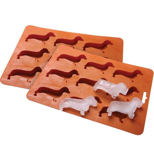 Shop What On Earth Dachshund Ice Cube Tray Bpa Free Silicone Weiner Dog Shaped Mold For Candy Making Gelatin Setting Set Of Two Overstock 18282644
