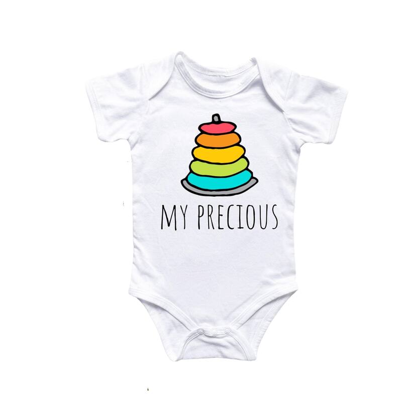 Rings Fantasy Lord - Baby Boy Girl Clothes Infant Bodysuit Funny Cute Newborn - White - 6-9M