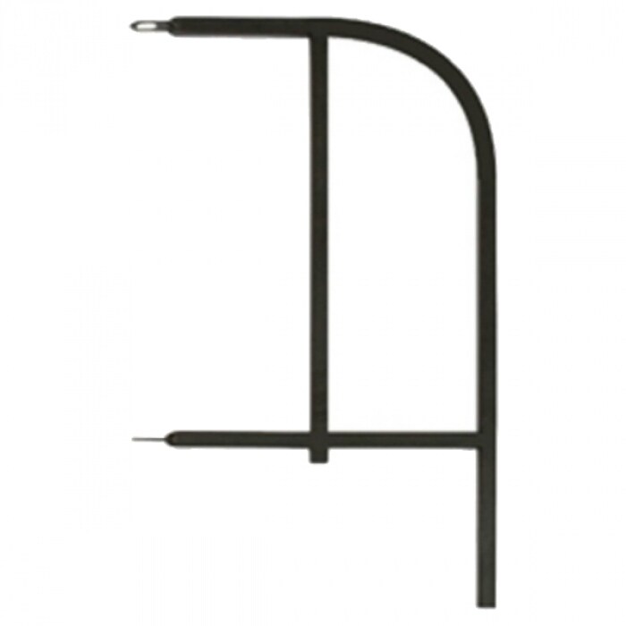 Shop Panacea 87105 Classic Finial Garden Fence End Panel Black