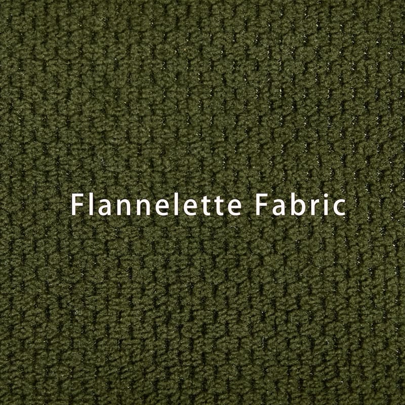 106.5" L-Shaped Flannelette Sectional Sofa with Pull-Out Bed