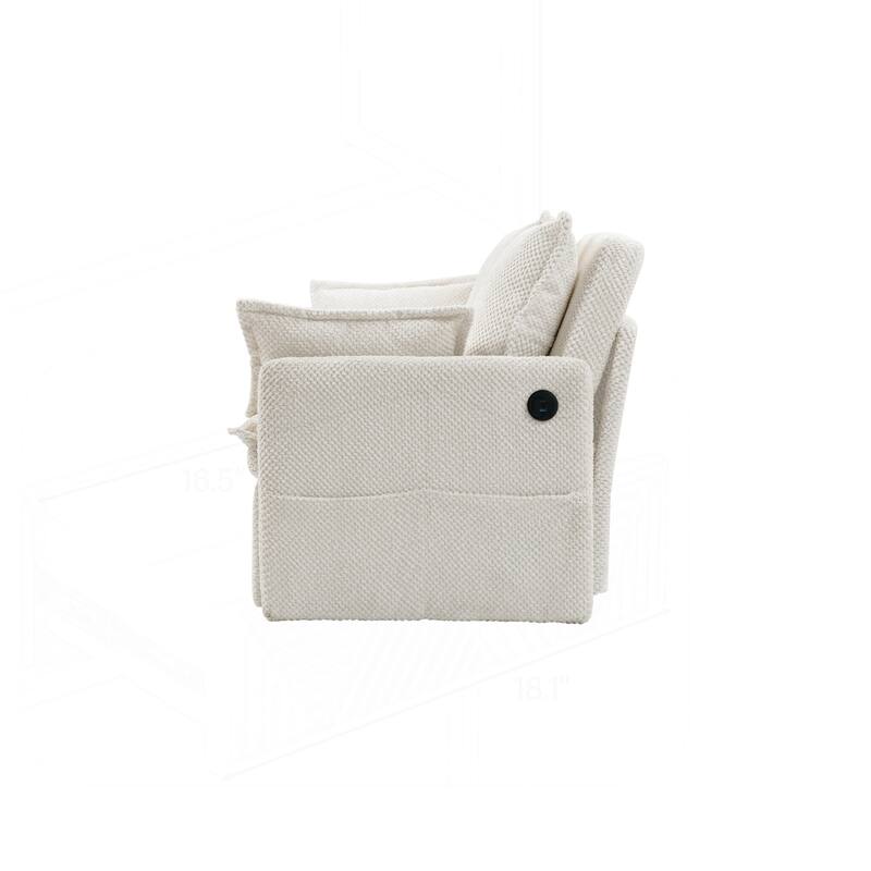 Versatile Convertible Sofa Bed with Side Storage and USB Ports for Home