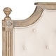 preview thumbnail 2 of 1, SAFAVIEH Rustic Wood Beige Tufted Linen Full Headboard
