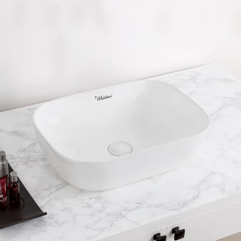 Whitehaus Isabella Plus 18" Vitreous China Vessel Bathroom Sink