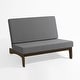 preview thumbnail 70 of 72, Patio Teak Wood Outdoor Loveseat with Cushion