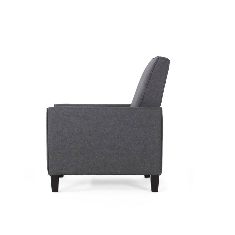 Roomfitters Fabric Push Back Chair for Elegant Home Decor, Navy Blue