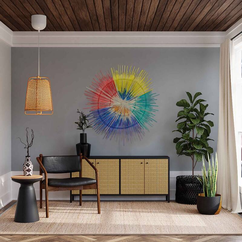 Global Crafts Large Sun Plate Wall Decor