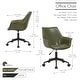 preview thumbnail 23 of 24, Porthos Home Jamar PU Leather Office Chair with Metal Roller Base