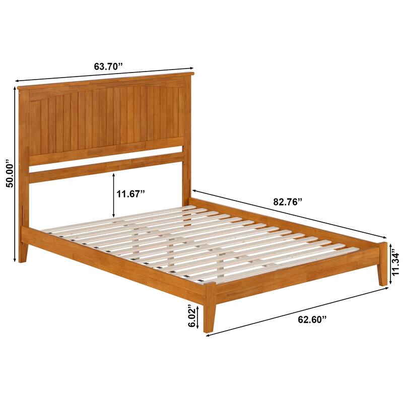 AFI, Nantucket Solid Wood Low Profile Platform Bed