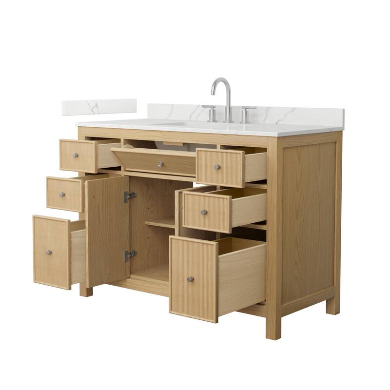 Wyndham Collection WCF9292-48S-QTZ-US3MXX Pendry 48" Free Standing