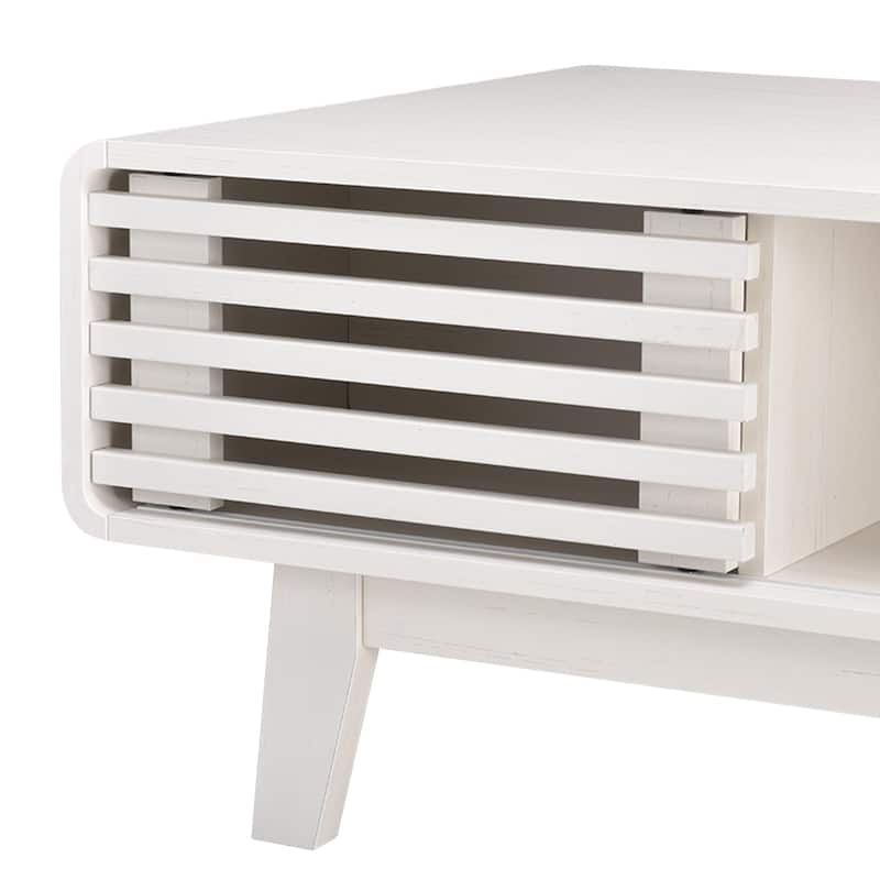 Coffee Table, Living Room Tables, Modern Table with Storage, Mid Century Farmhouse Wood Coffee Table for Living Room