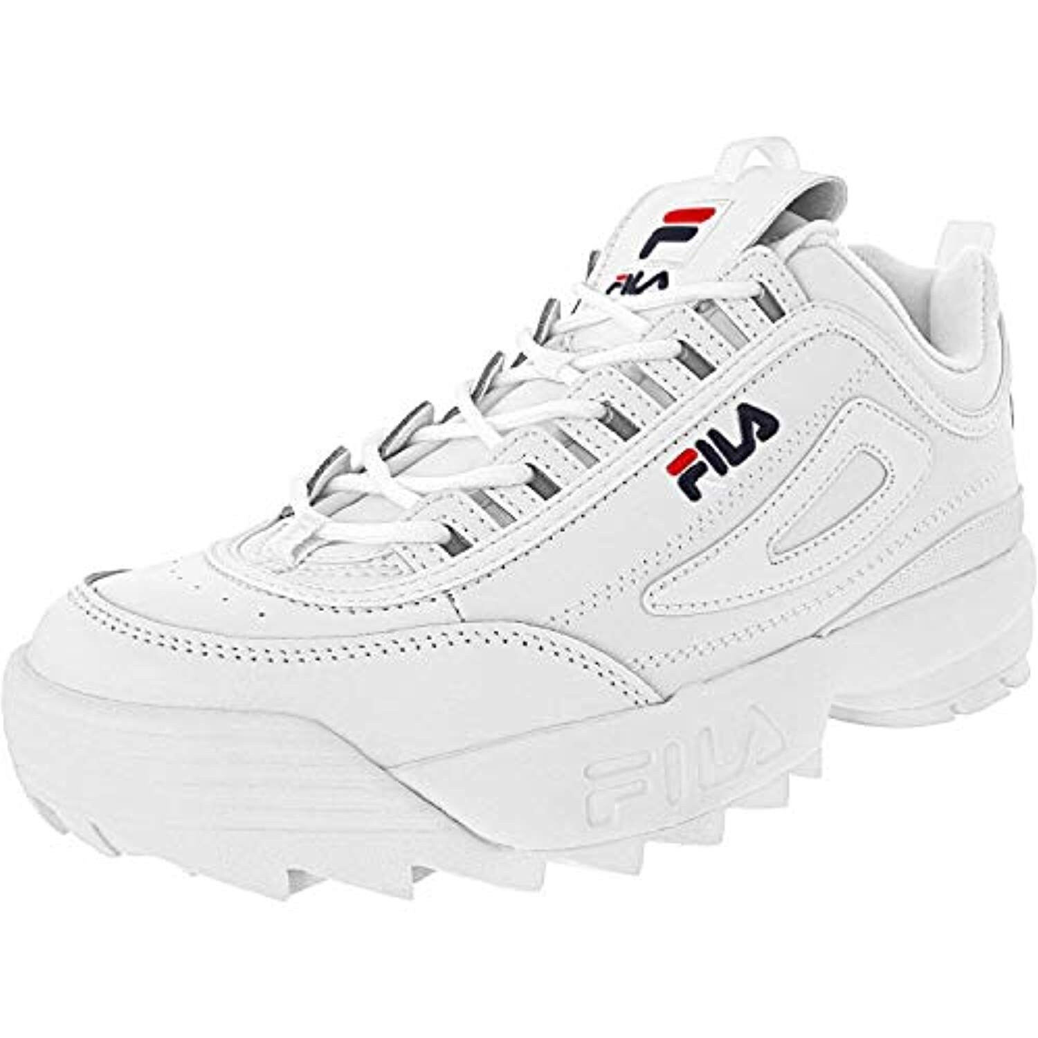 fila white disruptor ii premium trainers