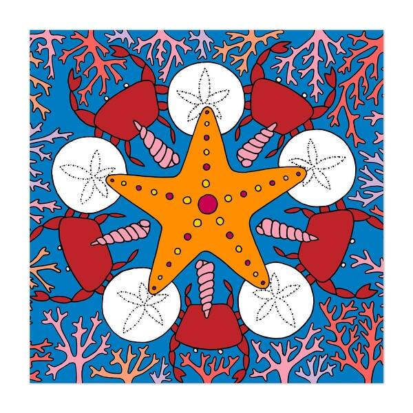 beach starfish drawing