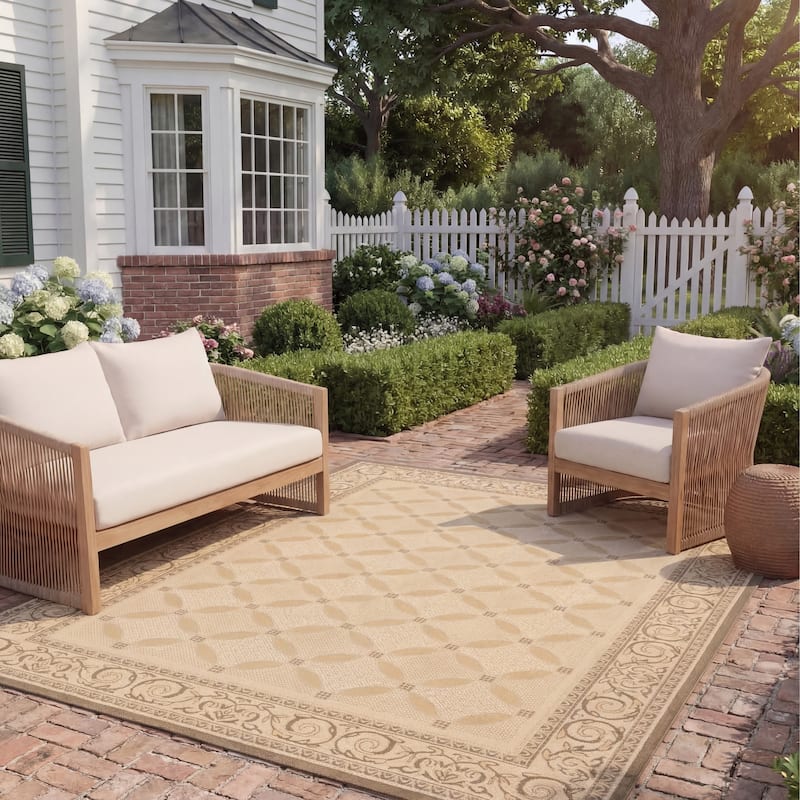 SAFAVIEH Courtyard Zennur Indoor/ Outdoor Waterproof Patio Backyard Rug