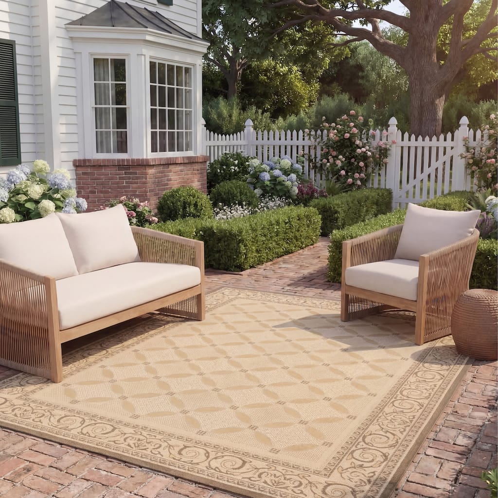SAFAVIEH Courtyard Zennur Indoor/ Outdoor Waterproof Patio Backyard Rug