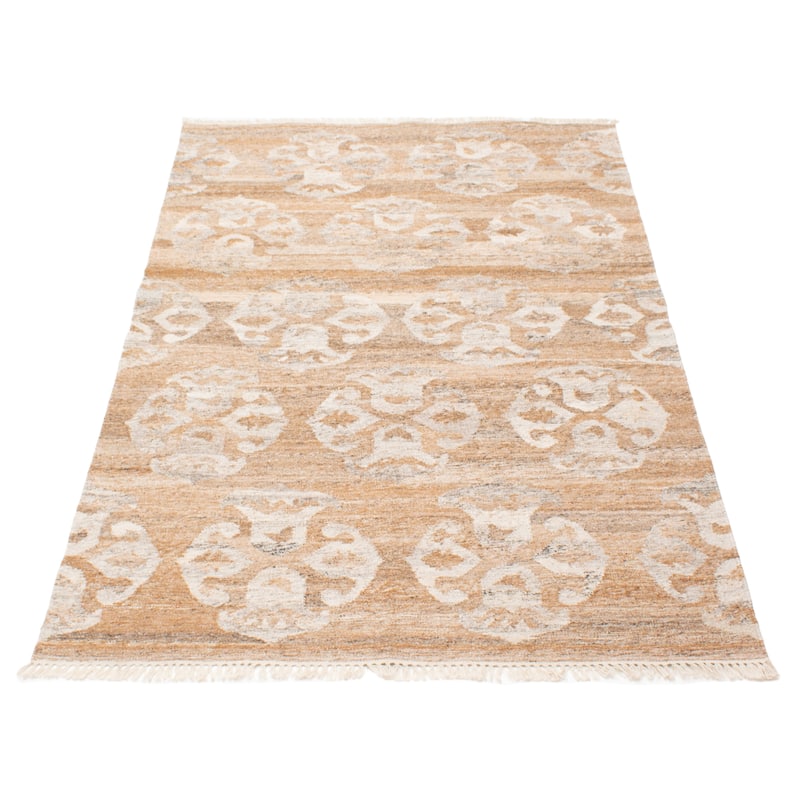 ECARPETGALLERY Flat-Weave Ankara FW Brown Wool Kilim - 5'1 x 8'1