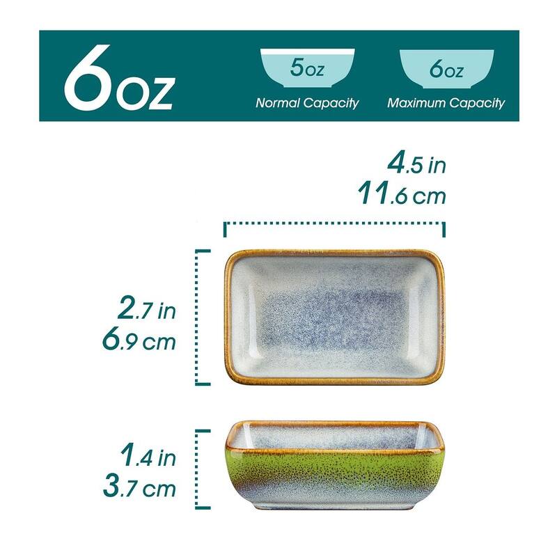 vancasso Stern Series Reactive Glaze Stoneware Plates Set