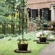 preview thumbnail 1 of 12, Glitzhome Set of 2 74"H Solar Three Head Street Light with Planter Pot Pathway Lamp Set of 2 Black