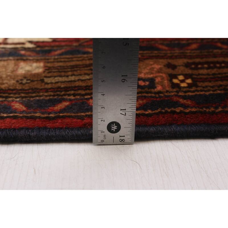 ECARPETGALLERY Hand-knotted Andelz Cream, Red Wool Rug - 2'8 x 11'3