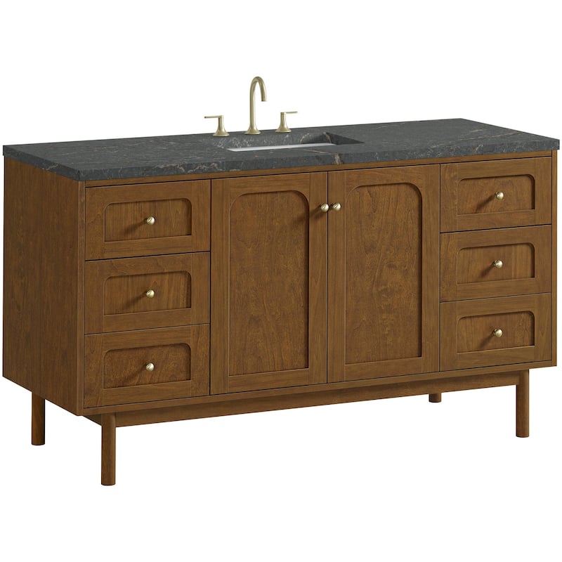 James Martin Vanities 545-V60S-FPBL Laurent 60" Single Basin Poplar