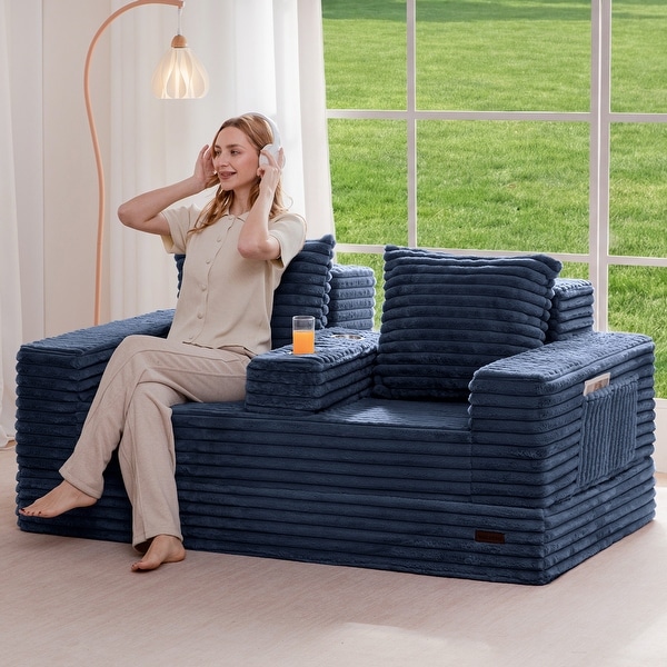 4 in 1 Convertible Boneless Couch - Bed Bath & Beyond - 44025349