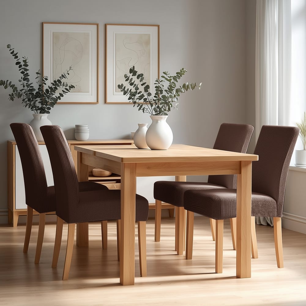 Deconovo Universal Soft Stretch Chair Slipcovers Set of 6