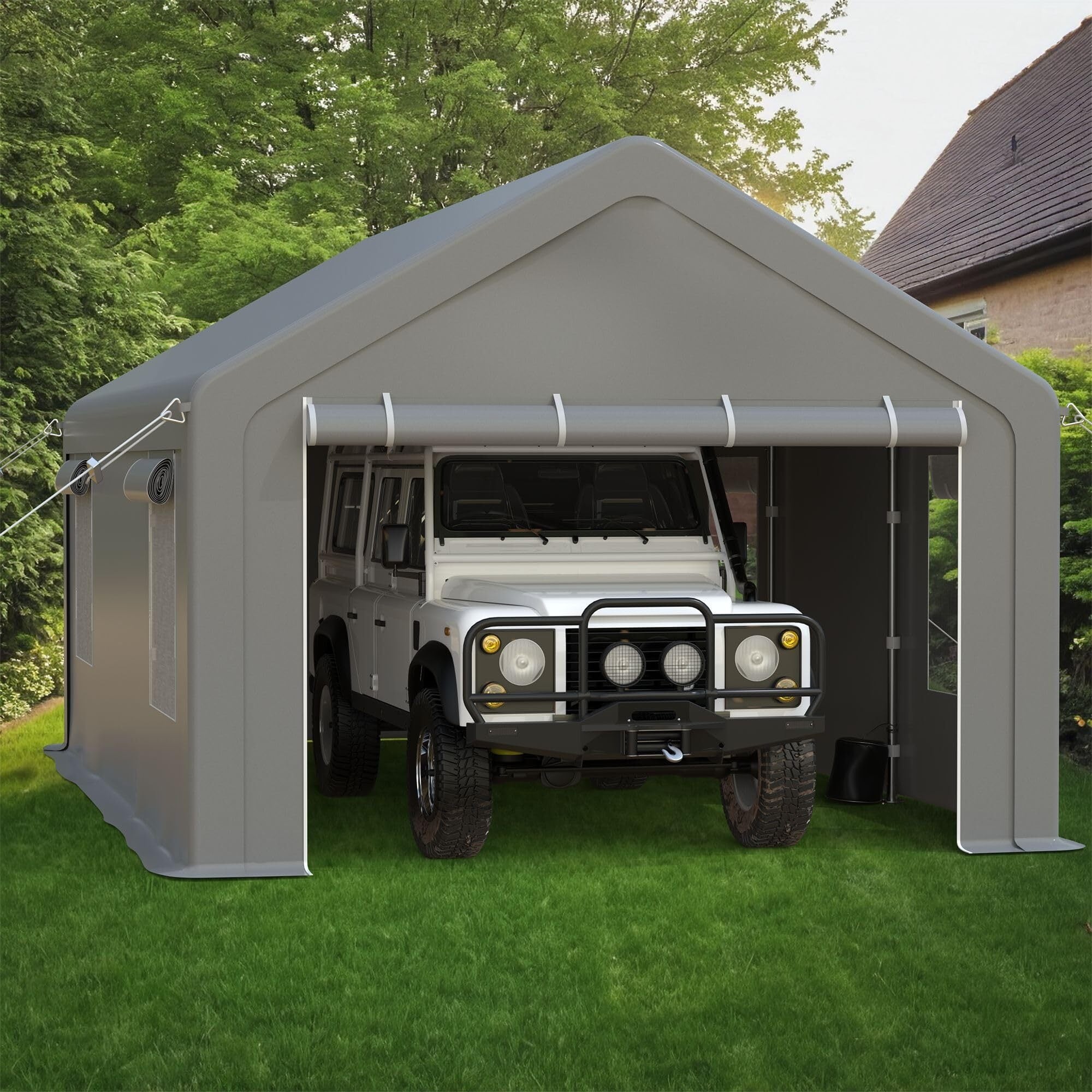 Carport 10x20ft 13x20ft Heavy Duty Portable Garage Bed Bath Beyond 40818687