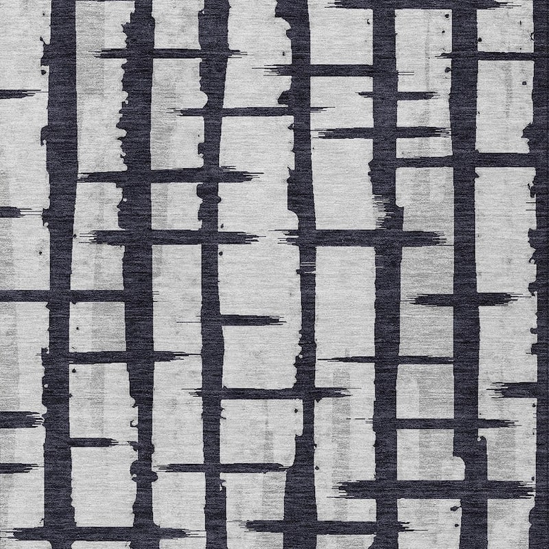 HomeRoots Striped Transitional Rectangle Outdoor Rug