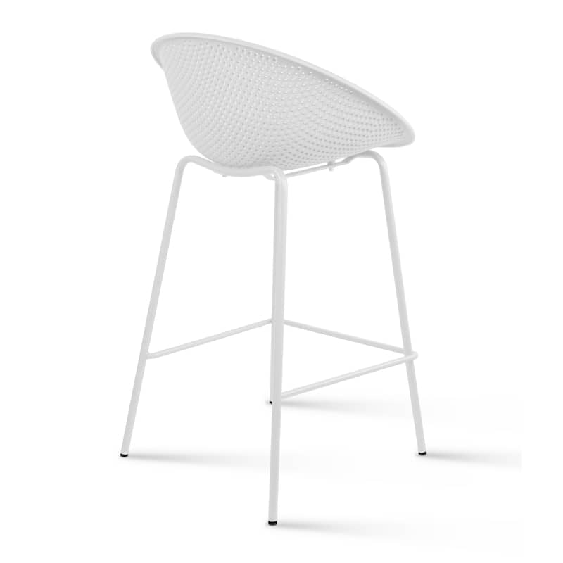 Set of 2 26-inch Contemporary Eiffel Dowel DSW Counter Height Stool Barstool With Backs For Kitchen Home Side Break Room