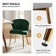 preview thumbnail 17 of 89, Aruna Accent Chair with Metal Legs 20''W X 19.5 ''D X 29''H by HULALA HOME