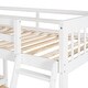 preview thumbnail 9 of 10, Contemporary Design Twin over Full L-Shaped Bunk Bed With 3 Drawers, Ladder and Staircase, Maximized space, White