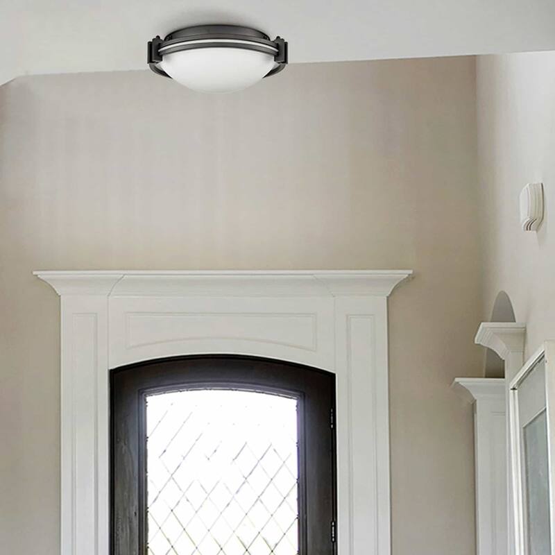 Robben Modern Flush Mount Ceiling Lighting 12-Inches , 2-Lights