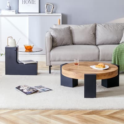 The Detachable Double-Decker Coffee Table,And The Detachable Design Can make The use of space more flexible