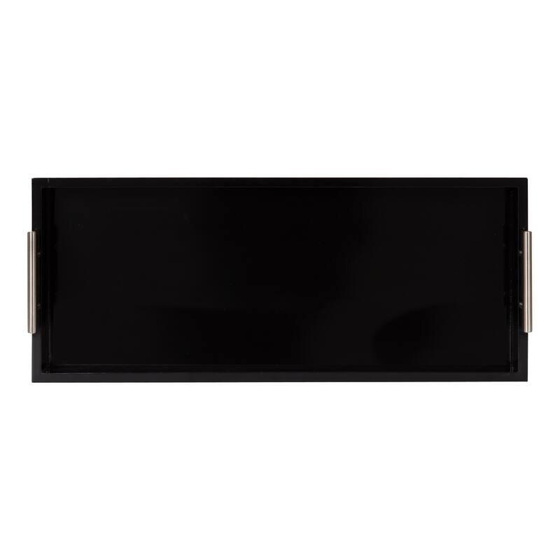 Kate and Laurel Lipton Narrow Rectangle Wood Accent Tray - 10x24
