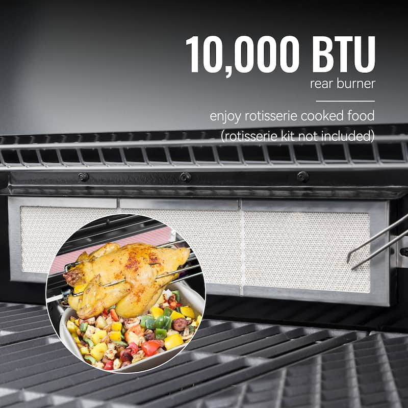 Royal Gourmet 5-Burner Cabinet Style Gas Grill with Side Burner