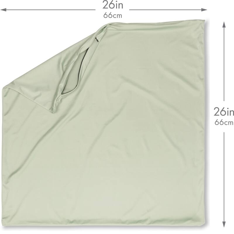 Throw Pillow Cozy Soft Microbead Cadet Grey: 1 Pc