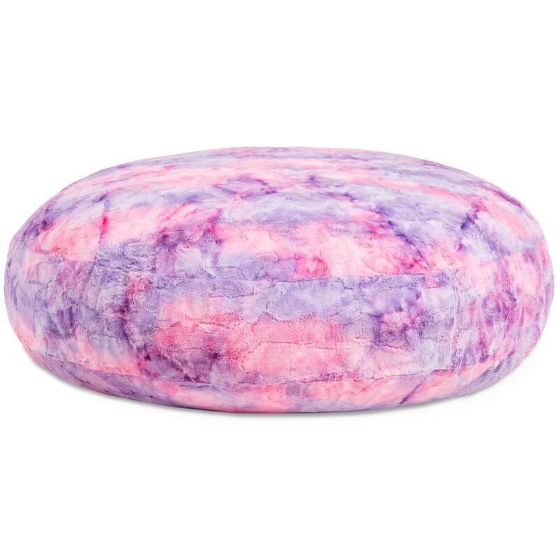Jaxx Cocoon 4 Foot Kids Bean Bag Chair and Crash Pad - Faux Fur