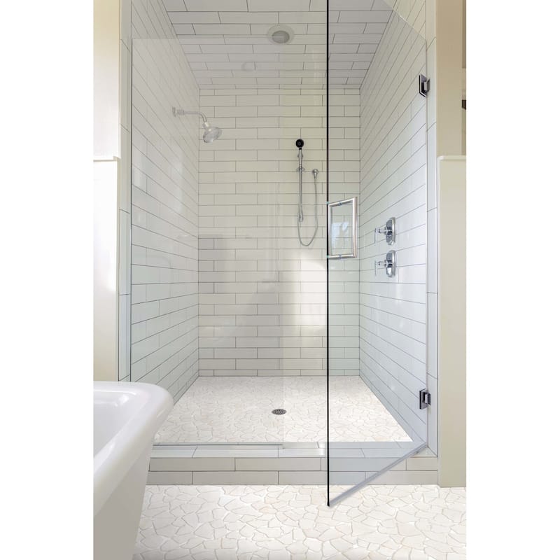 Cruz Bay Studio XR3R Fit Mosaic - 11" x 11" Pebble and Rock Floor and