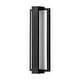 preview thumbnail 9 of 9, 1-Light Modern Black Aluminum Integrated LED IP54 Waterproof Outdoor Wall Light - 13.5 in. H x 4.7 in. W x 2.6 in. D