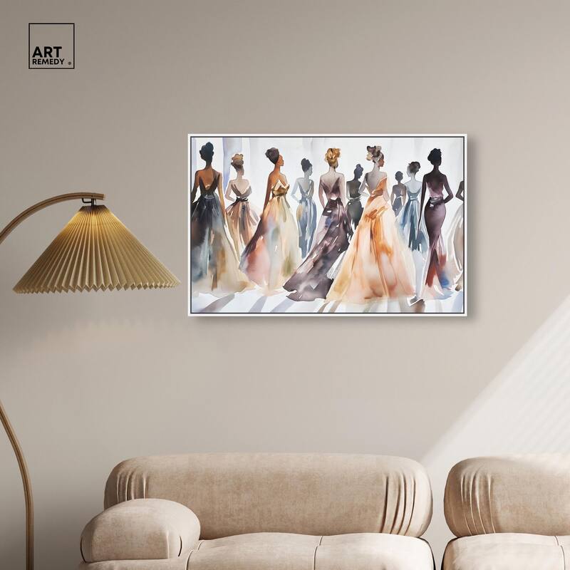 Model Lineup Canvas by Art Remedy