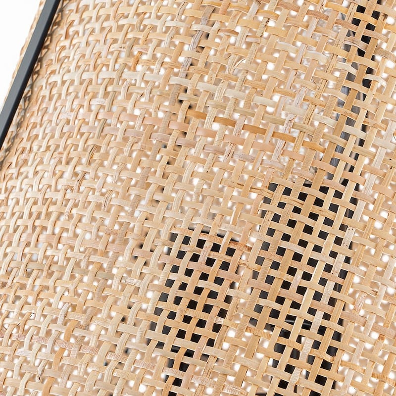 3-Light Natural Bamboo Hand-woven Cone Pendant