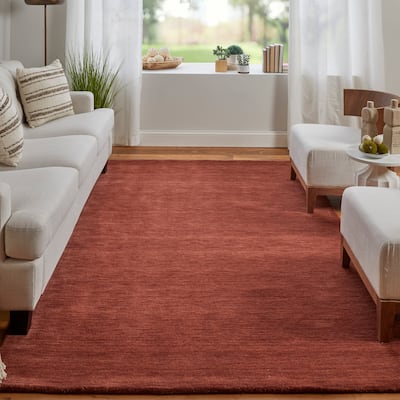 Grand Bazaar Celano Hand Woven Solid Modern Area Rug