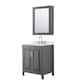 Option Dark Gray / Giotto Quartz Top / Polished Chrome