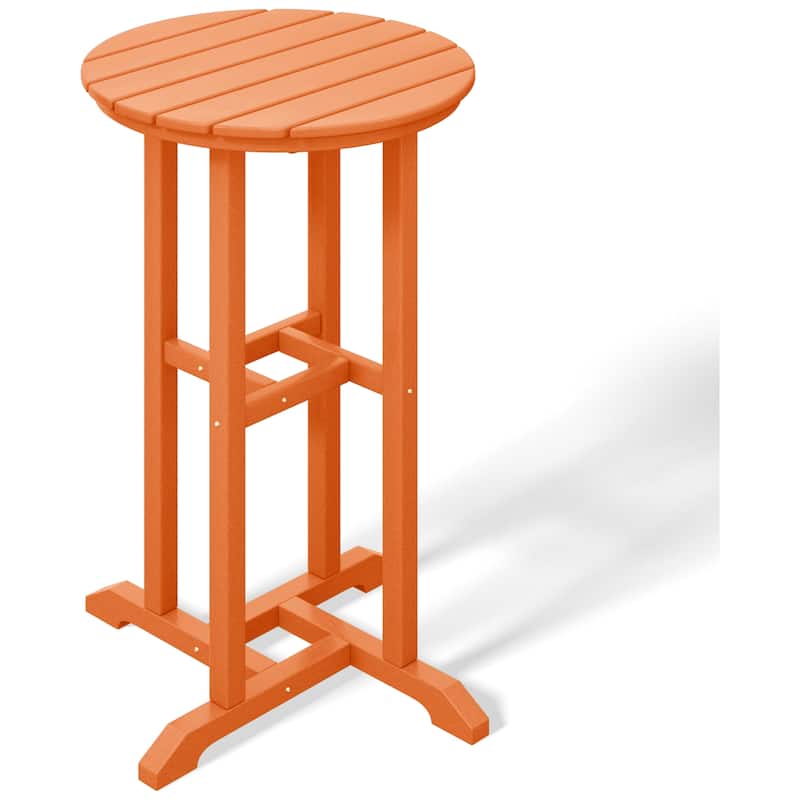 Laguna Hdpe All Weather Outdoor Patio 24" Round Counter Bistro Table