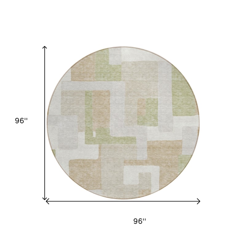 HomeRoots Geometric Transitional Rectangle Outdoor Rug