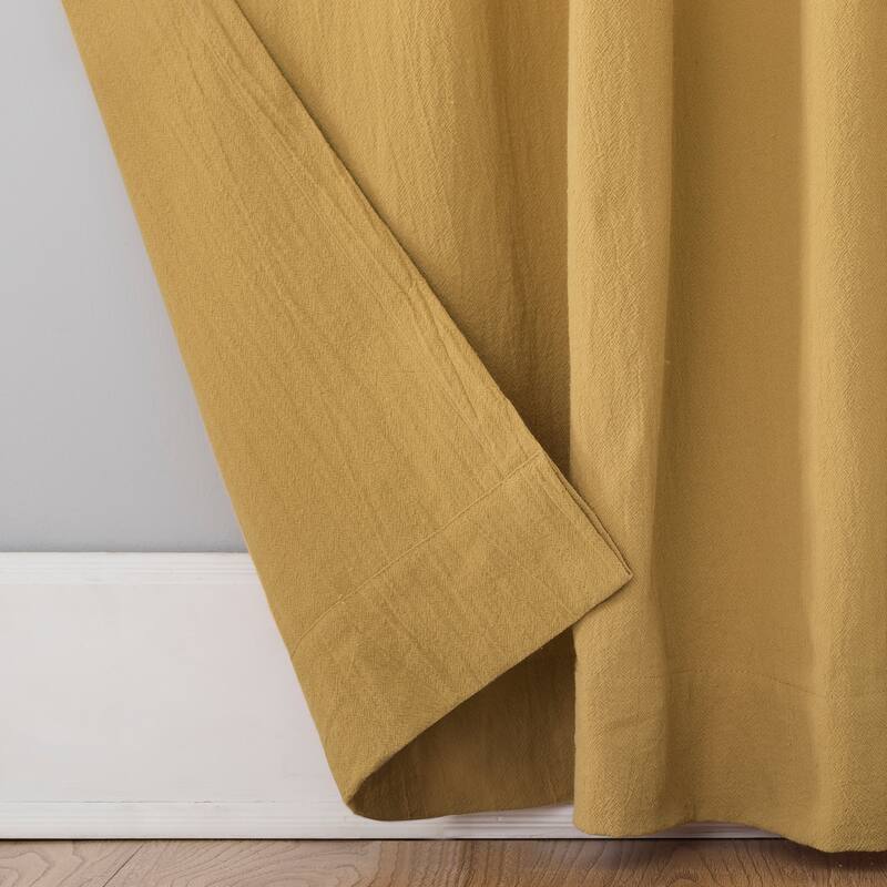 Archaeo Washed Cotton Twist Tab Curtain, Single Panel