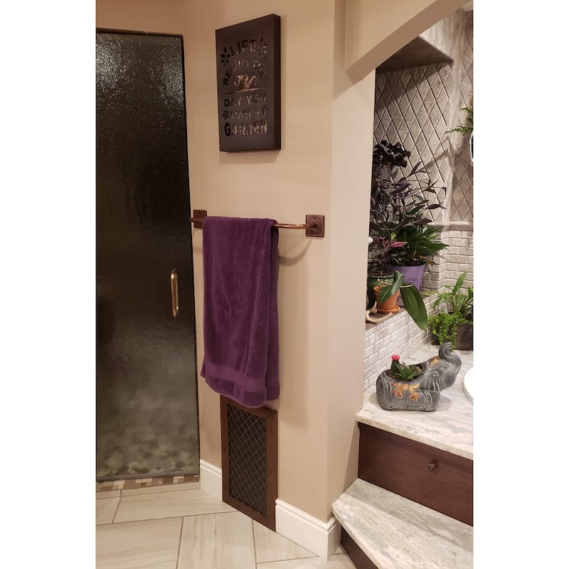 24-in Hammered Copper Towel Bar in Oil Rubbed Bronze (TR24DB)
